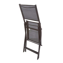 Sedia pieghevole nera in acciaio, da 45,5x86x53 cm Nero