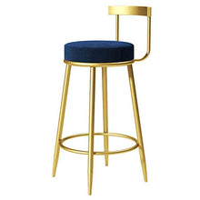 ZEH Sedia da Pranzo, Sedia, seggiolone, seggiolone, Sgabello Bar Sgabello Bar Sgabello Moderno sedie a Barre industriali Moderno Sgabello Rotondo for la Colazione FACAI (Color : Blau, Size : 75Cm)