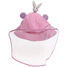 PRETYZOOM Cappellino per Bambini Visiera Trasparente Visiera Protettiva Visiera Protettiva Anti Sputo Anti Nebbia Visiera Cappello per Cucina per Bambini Forniture Esterne (Coniglio Rosa)