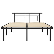 vidaXL Giroletto Nero in Metallo 160x200 cm