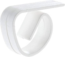 Kasahome 4 Ganci Fermatovaglia in Plastica Bianca Gancio Ferma Tovaglia Tavolo Vento Clip Interno Esterno