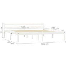 SKM Giroletto Bianco in Legno Massello di Pino 180x200 cm (23.58kg)
