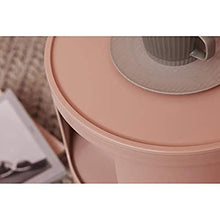 Comodino LHY- Cassettiera in plastica, forte e durevole, capacità di carico pesante, adatto per camera da letto, soggiorno, ecc. Comodo rosa