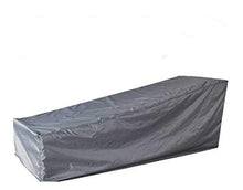 mychoose copertura per sdraio da giardino per esterni, tessuto Oxford 210D impermeabile in rattan, protezione per tutte le condizioni atmosferiche, 208 x 76 x 41/79 cm (grigio)