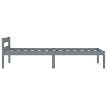FAMIROSA Giroletto con 2 Cassetti Grigio in Massello di Pino 100x200 cm-0694