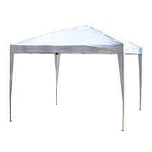 Outsunny Gazebo Pieghevole con Corde e Picchetti da Giardino Tessuto Oxford 3x3M Bianco