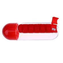 SANGAITIANFU - Kit 2 in 1 porta pillole con 7 scomparti, per esterni, portatile, una settimana