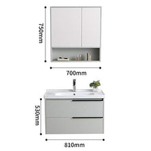 Cabinet Specchio Lavabo Combinazione di lavabo in ceramica del lavaggio della parete del cabinet della parete dell'armadio della parete del gabinetto della parete del mobile a muro Facile Da Pulire