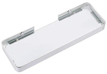 Kinlo - Mensole da bagno e mensole senza fori, in vetro temprato, autoadesive, in alluminio, da appendere alla parete, per cucina, bagno, doccia, colore: Argento 25 cm