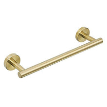 BigBig Home Portasciugamani in oro, porta asciugamani da bagno, supporto da parete in acciaio inox spazzolato da 12 pollici SUS304