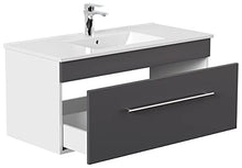 Set di mobili da bagno SANTINI 100 (5 pezzi) antracite satinato