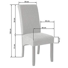 TecTake Set 2x design sedia per sala cucina da pranzo sedie altezza 106 cm - disponibile in diversi colori - (Scamosciata look)