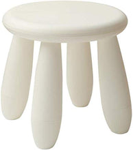 GXT Semplice Bianco di Plastica Sgabello Panchina Bagno Sgabello da Bagno Sgabello Basso Sedia Principale Piccolo Stabile (Color : White)