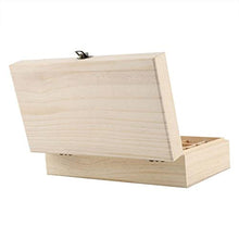 Generic Scatola Portaoggetti per in Legno da 25 Bottiglie Scatola Serrature, 24 Slot per Oli Essenziali da 5-15 Ml E 1 Slot