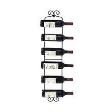 BENOHAOH Nuovo Vino A Muro, Mensole per Muro per Stoccaggio di Vino, Portabici A Due Sezioni A Parete A Due Sezioni