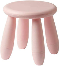Comodo semplice bianco plastica panca sgabello bagno sgabello sgabello basso sgabello principale sedia pratica (colore: rosa)