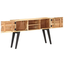vidaXL Legno Massello di Acacia Credenza Madia Mobile Basso Armadio Armadietto Mobili Arredo Arredamento Cassapanca Portaoggetti 120x30x75 cm