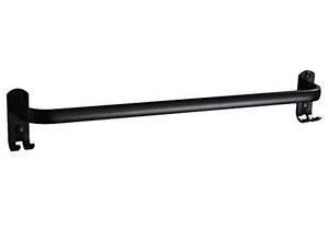 MBYW Portasciugamani Moderno Minimalista Portasciugamani Elegante per Il Bagno di Moda Portasciugamani da Bagno Europeo Nero Senza punzoni Barra portasciugamani da Bagno con Barra Nera