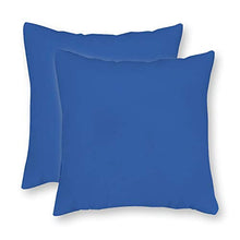 Set di 2 federe per cuscino blu Capri, federa per cuscino per interni blu, federa per cuscino lombare, federa per cuscino da cortile, 45 x 45 cm