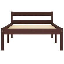 SKM Giroletto Marrone Scuro in Legno Massello di Pino 90x200 cm (12.92kg)