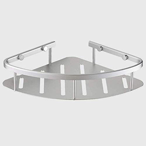 UWY Mensola per Doccia sospesa Supporto per portaoggetti in Alluminio Mensola angolare per Bagno Scaffale per cestello antiruggine Staffa di Supporto per organizzazione a Parete, Design di scari