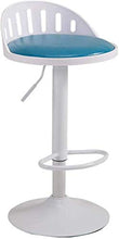 LWW Sgabelli, con schienale, similpelle esterni orientabili Ascensore girevole a gas, Chrome poggiapiedi e base per la prima colazione, Contatore, cucina e casa Sgabelli,F