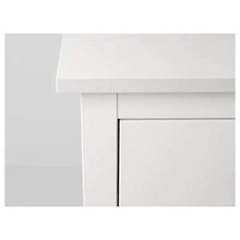 Hemnes Ikea - Comò con 2 cassetti, laccato bianco, in legno massiccio (54 x 66 cm)