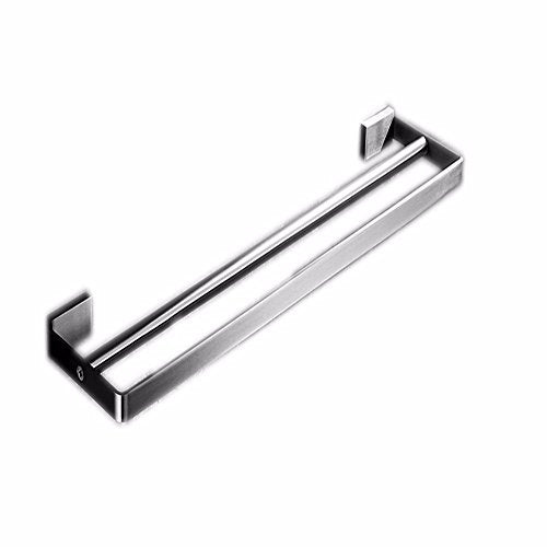 MBYW Portasciugamani Moderno Portasciugamani Elegante per Il 304 portasciugamani in Acciaio Inox Asta Singola Bagno Asciugamano Barra portasciugamani Doppio palo Bagno Pendente di Spessore 40 cm