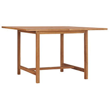 E E-NICES Tavolo da Giardino 120x120x75 cm in Legno Massello di Teak