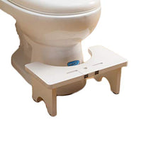 LZL Sgabello WC Sgabello a squatty Antiscivolo Sgabello in Legno massello in Legno massello Bagno Sgabello in Legno Postura per la Salute Vasino Tozzo (Color : White, Dimensione : Conventional)