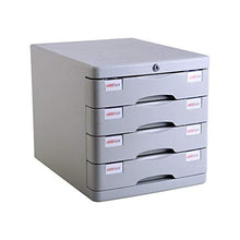 Armadi file Organizer Box desktop a quattro strati con serratura Casellario rifinitura Governo di immagazzinaggio Desktop Attrezzature da ufficio Desktop ( Color : Silver , Size : 36.5×28.2×28.5cm )