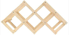 Kasahome Portabottiglie Porta Bottiglie Vino Cremagliera in Legno Modulo Scaffale Cantinetta Bottiglia6 Posti