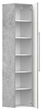 Set mobili bagno Helios grigio cemento incl. specchio a LED con funzione touch