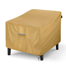 Sunkorto Fodera per Sedia da Esterno Impermeabile, Impermeabile, per Esterno, Prato, mobili da Giardino, Colore Marrone Chiaro, 2 Dimensioni per Scegliere, 89X97X79cm, Confezione da 1
