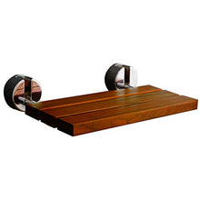 Sgabello da Doccia Pieghevole Sedia da Bagno in Legno di Teak con Sgabello per Cambio Scarpe in Tubo di Acciaio Inossidabile Carico 180 kg