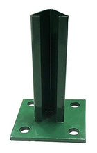 VERDELOOK Piastra di Fissaggio a Terra con 4 Fori per Pali, Diametro 4.8 cm, Verde