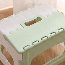Sgabello pieghevole in plastica, per adulti, portatile, per casa, cucina, treno, bagno (verde chiaro, 1 pz)