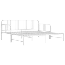 FAMIROSA Telaio Divano Letto Estraibile Bianco in Metallo 90x200 cm