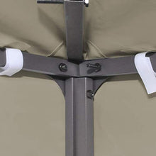 mewmewcat Telo di Ricambio per Gazebo, Copertura Superiore per Gazebo a 2 Strati 310 g/m² 3x3m Talpa