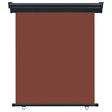 UnfadeMemory Tenda Laterale Tende Protettive Resistente all'Acqua ed ai Raggi UV per Terrazzo 140x250 cm Marrone