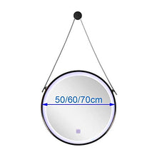 ZCY Specchio per Trucco a LED da Parete Nordico Specchio Rotondo Specchio da Bagno a Parete Specchio da toeletta, Specchio, Decorazione da Bagno, Specchio sospeso