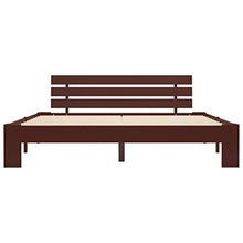 SKM Giroletto Marrone Scuro in Legno Massello di Pino 160x200 cm (27.8kg)