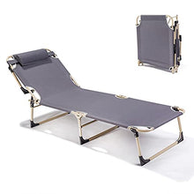 YQZ Reclinabile per Patio Leggero Pieghevole Regolabile con Cuscino Rimovibile, Sedia per Prendere Il Sole a Bordo Piscina per Esterni, Patio, Giardino, Campeggio