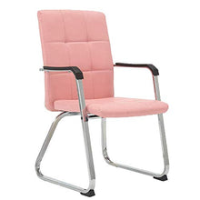ZSYGFS - Sgabello alto, schienale imbottito in metallo, con bracciolo, per la colazione, ufficio e la casa, colore: rosa