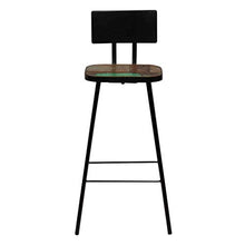 Set da Bar 3 Pezzi con Ripiani, Tavolo e 2 sedie per Case, Giardini, Bar, Pub o ristoranti Blackbarbar in Legno e Acciaio