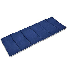 LoveHouse Materasso Pieghevole in Pelle Scamosciata, con Imbottitura Letto Mat Tatami tappetini in Memory Foam sfoderabile per casa, Ufficio, Viaggio, Blue, 190 * 68cm(78x27in)