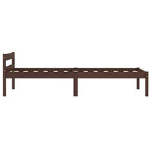 SKM Giroletto Marrone Scuro in Legno Massello di Pino 90x200 cm (12.92kg)