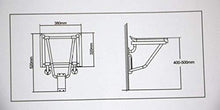 SHJMANPA Sgabello Pieghevole in Legno Massello Sedile per Doccia Sgabello per Cambio Scarpe Resistente all'Usura E Resistente, Facile da Mantenere E Pulire