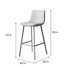 Miwaimao - Sedia da bar stabile in ferro battuto, ideale per la casa, il tempo libero, sedia da bar confortevole (colore A, dimensione, grigio), A, blu