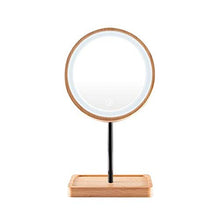 Specchio per Il Trucco del Desktop Pieghevole con Lo Specchio del Trucco del Desktop dello Specchio del Trucco della Luce del riempimento Bagno Specchio per vanità